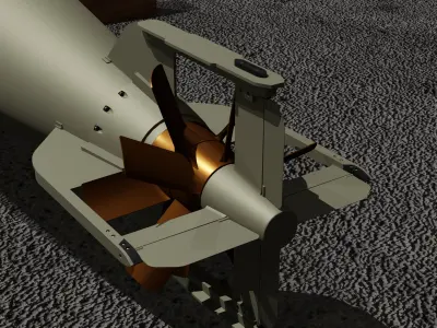 Torpedo G7a Germany WWII Free 3D model