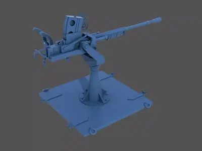 Japanese 25mm MG - Commercial license - 1-100 scale 3D print model