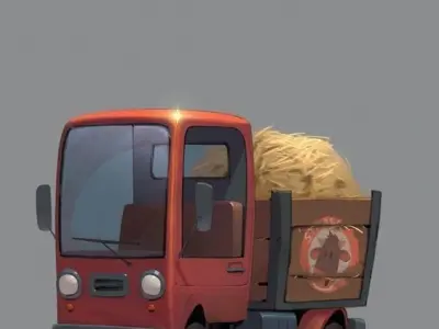 Stylized Truck  Free 3D model