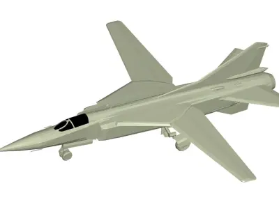 Mikoyan-Gurevich MiG-23 3D model