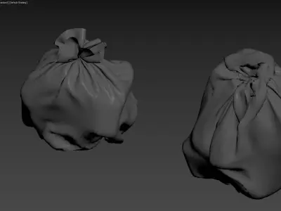 Trash bags Free low-poly 3D model