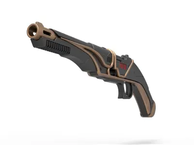 Blaster E-851 of Zorii Bliss from Star Wars Rise of Skywalker 3D model