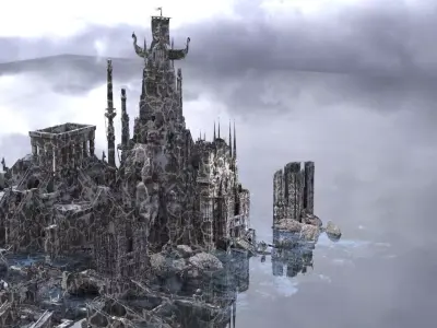 Vikings winter Retreat Kit bash 3D model