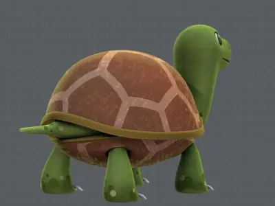 Turtle V01 Low-poly 3D model