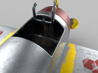 plane toy airplane Low-poly 3D model