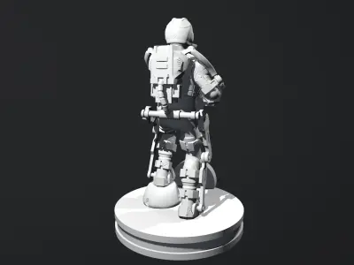 Chibi Mutant Fighter 3D print model