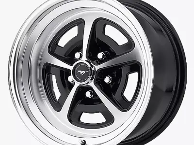 Magnum 500 Alloy Wheel Low-poly 3D model