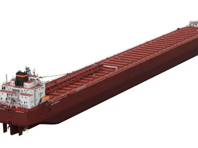 PAUL R TREGURTHA Bulk Carrier Freighter 3D model