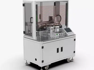 Semi Automatic Turning Machine 3D model