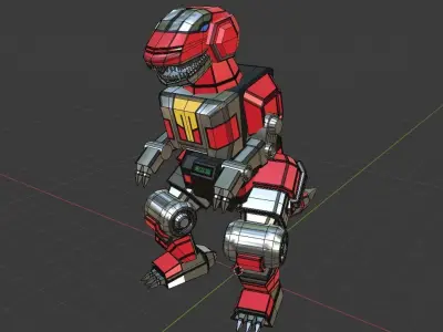 Tyrannosaurus Dinozord - Power Ranger 3D model