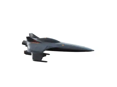 scifi space ship 3D model