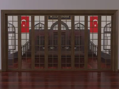 TBBM ILK KURUL SALONU - First Parliament Boardroom of Turkey 3D model