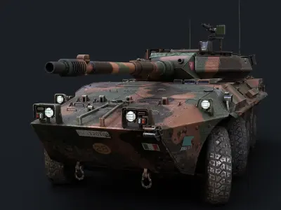 Centauro B1  Low-poly 3D model