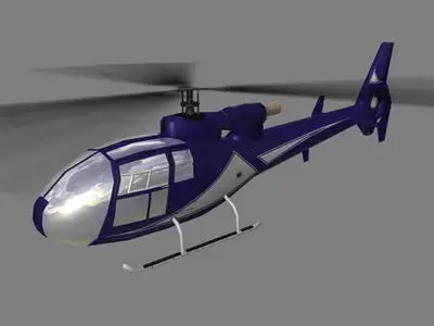 Gazelle V5 Helicopter Low-poly 3D model