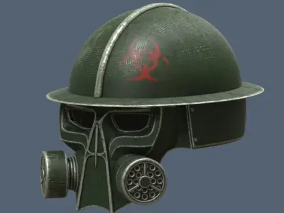 GAS MASK HELMET 3D print model