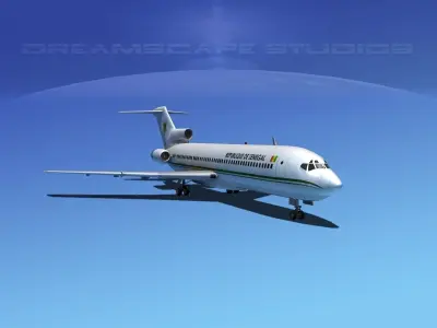 Boeing 727-200 Republique Du Senegal 3D model