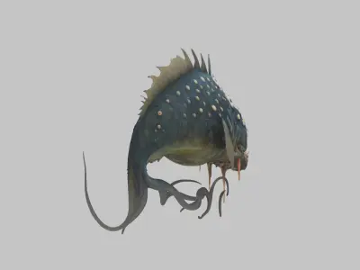 Abyssal Glare Monster 3D Model Low-poly 3D model