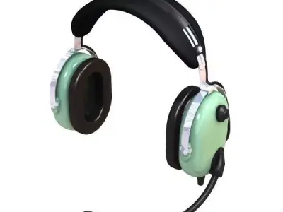 Pilot Headset 3D model