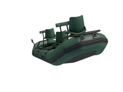  Inflatable Fishing Boat 3D model