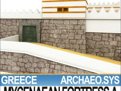 Greek Mycenaean Fortress A 3D model