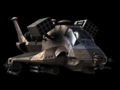 Battlestar Galactica - Raptor Mk2B 3D model