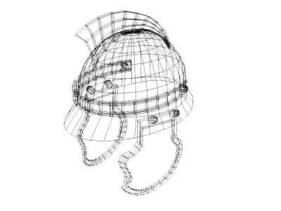 Ancient Combat Helmet - Roman Centurion 3D model