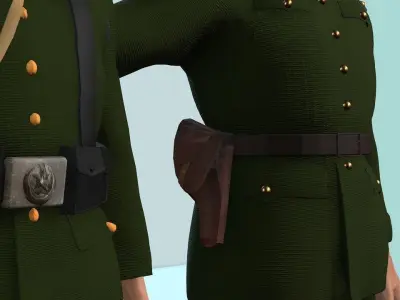 Canakkale Soldiers 3d Model 17 Different Models Low-poly 3D model