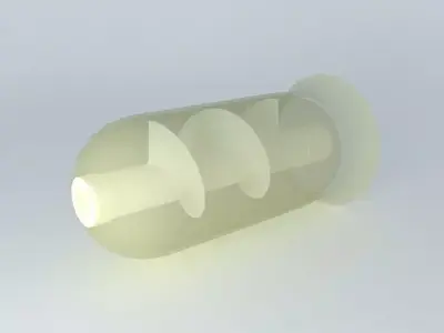 Heliceheli plastic bottle with light inside Free 3D model