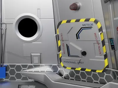 Sci-fi Space Pod 3D model