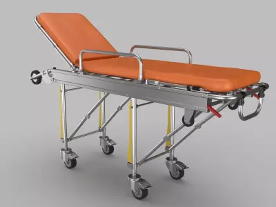 Gurney Stretcher 3D model