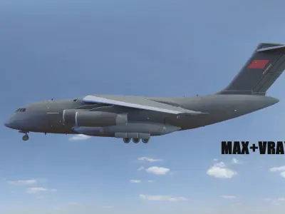 Xian Y-20 Transport Aircraft 3D model