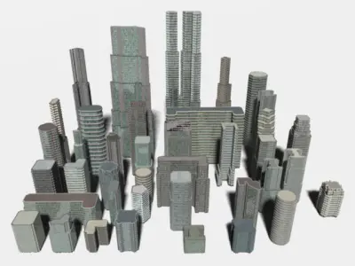 Skyscraper Cityscape2 3D model