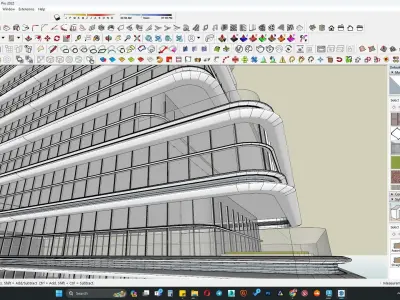 Commercial office building 3d model 3D model