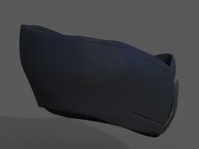 gas mask helmet scifi futuristic Low-poly 3D model