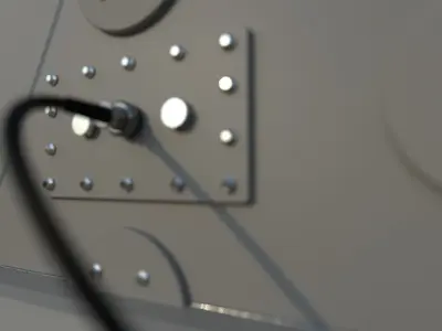 LRAD Long Range Acoustic Device sonic weapon police military Low-poly 3D model