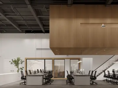  Office interior scene 24 3D model