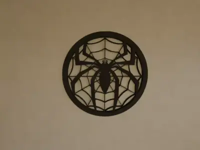 Spiderman Wall Art STL File 3D Print Model 3D print model 3D print model