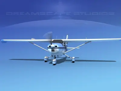 Cessna 172 Skyhawk STOL V06 3D model