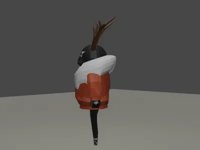 Deer low Free low-poly 3D model