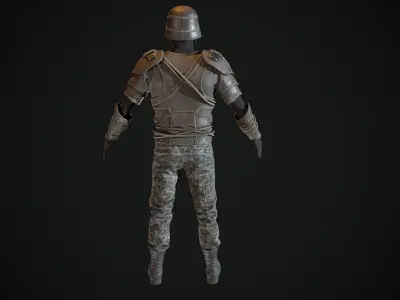 Skull armor 15 Low-poly 3D model