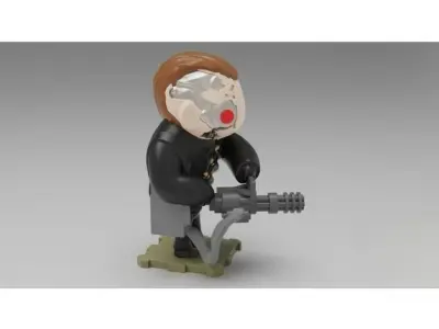 Terminator 3D Printed Sculpture 3D print model