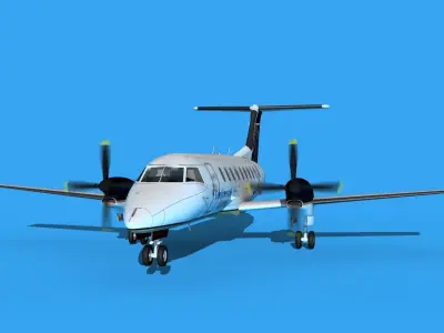 Embraer EMB120 Continental Airlines 3D model