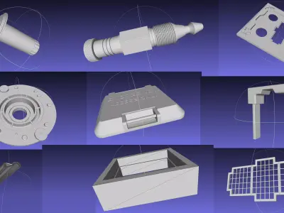 Alien Nostromo Self Destruct Pieces 3D print model