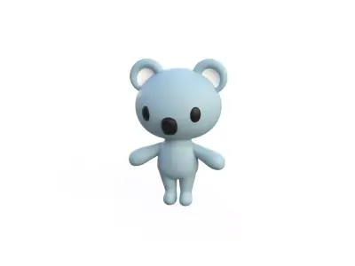 Little animal cute - Koala cute - Character007 Low-poly 3D model