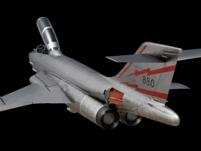 McDonnell F-101 Voodoo Low-poly 3D model