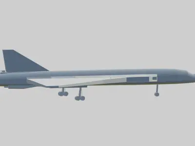 Long range supersonic bomber Nu-22 3D print model