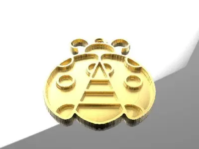 ladybug pendant 3D print model