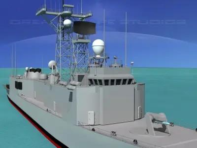 FFG 35 Adelaide Class Frigate HMAS Sydney 3D model