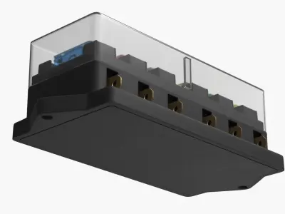 Vehicle Fuse Block Six Circuit 3D model