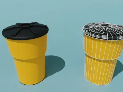 Cartoon Racetrack Accessories Free low-poly 3D model